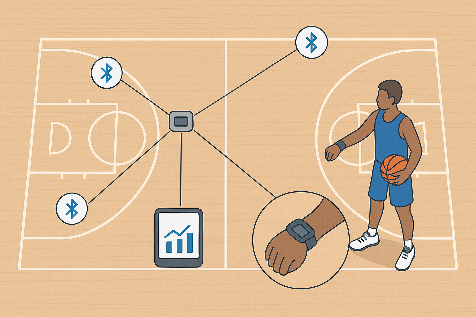 Visualisation of the shot tracker system